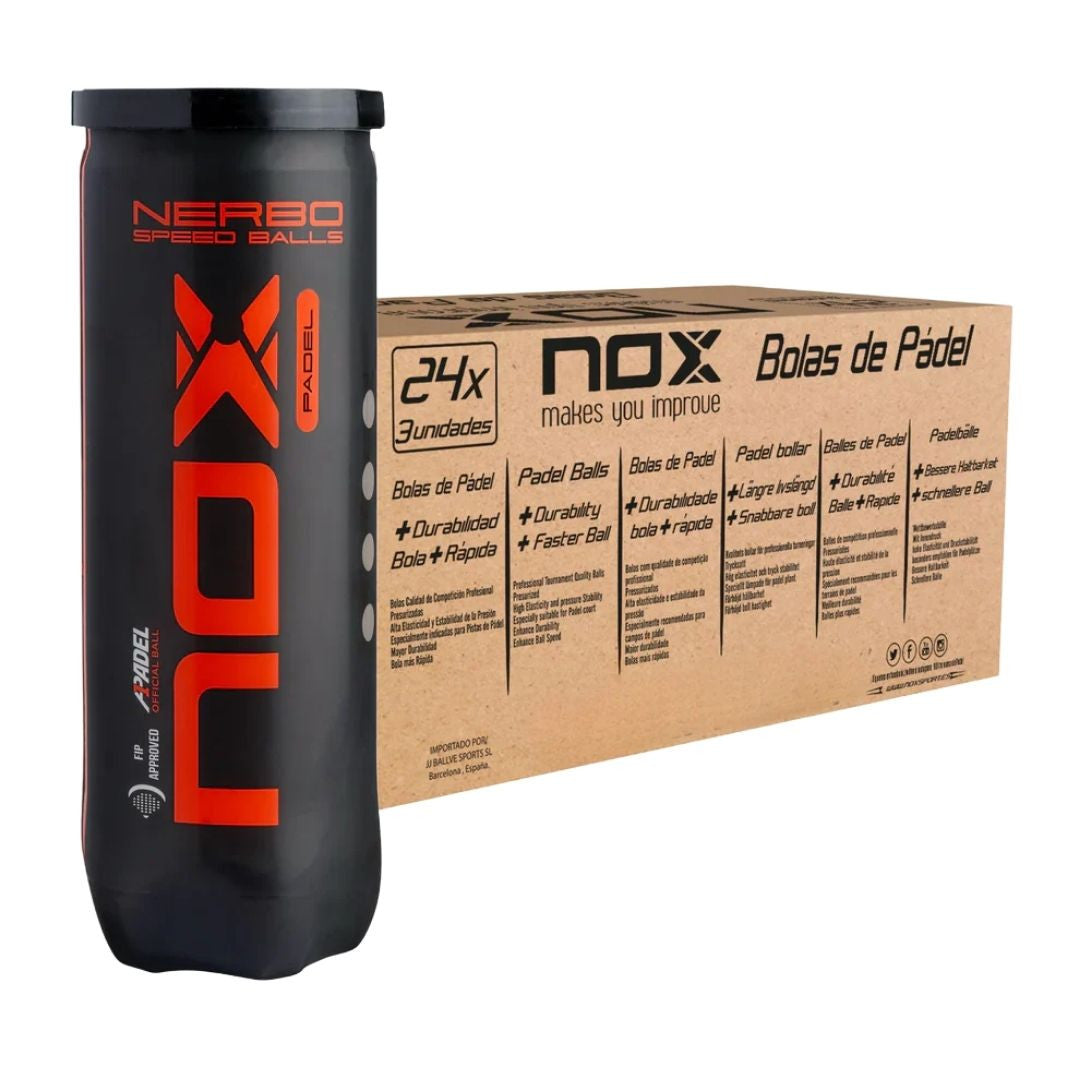Caja Pelotas de Padel Nox Nerbo - 24 unidades