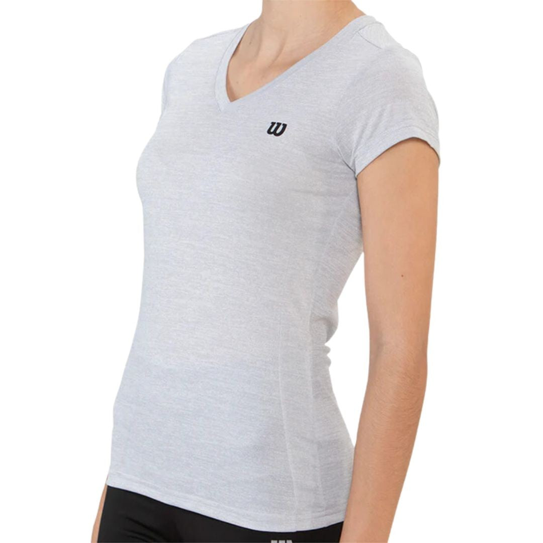 Polera Mujer Wilson Jaspeada Gris