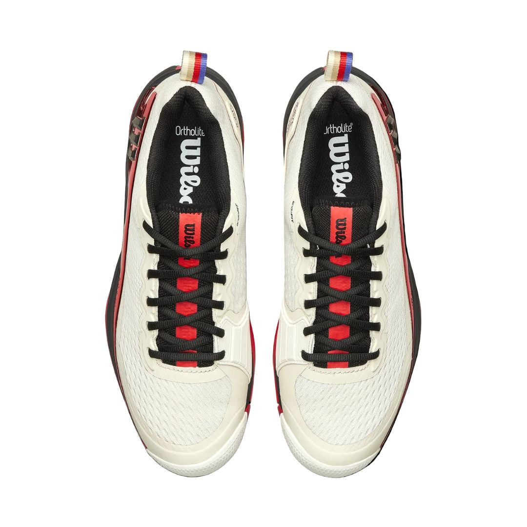 Zapatillas Wilson Rush Pro 4.5 Blanco/Rojo