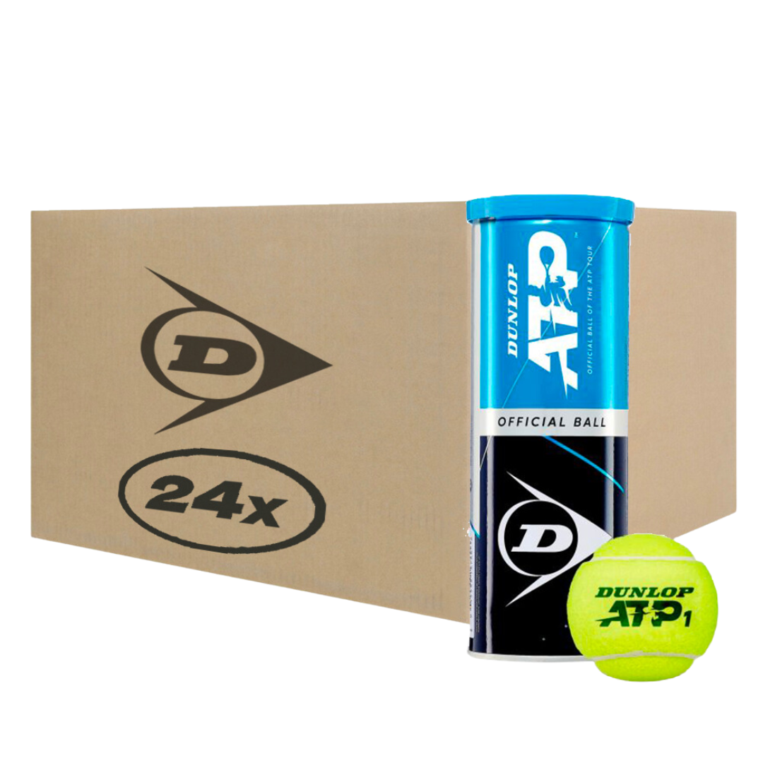 Caja Pelotas de Tenis Dunlop ATP x3 - 24 Unidades