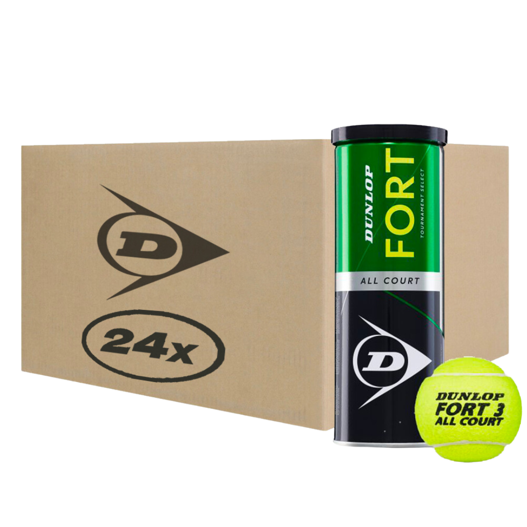 Caja Pelotas de Tenis Dunlop Fort All Court x3 - 24 Unidades