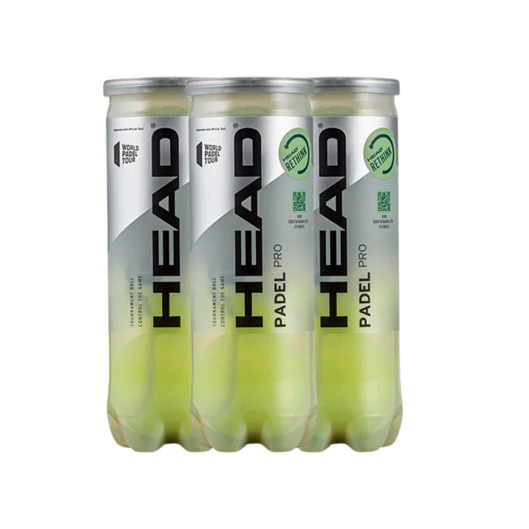 Pack 3 Pelotas de Padel Head Padel Pro x3