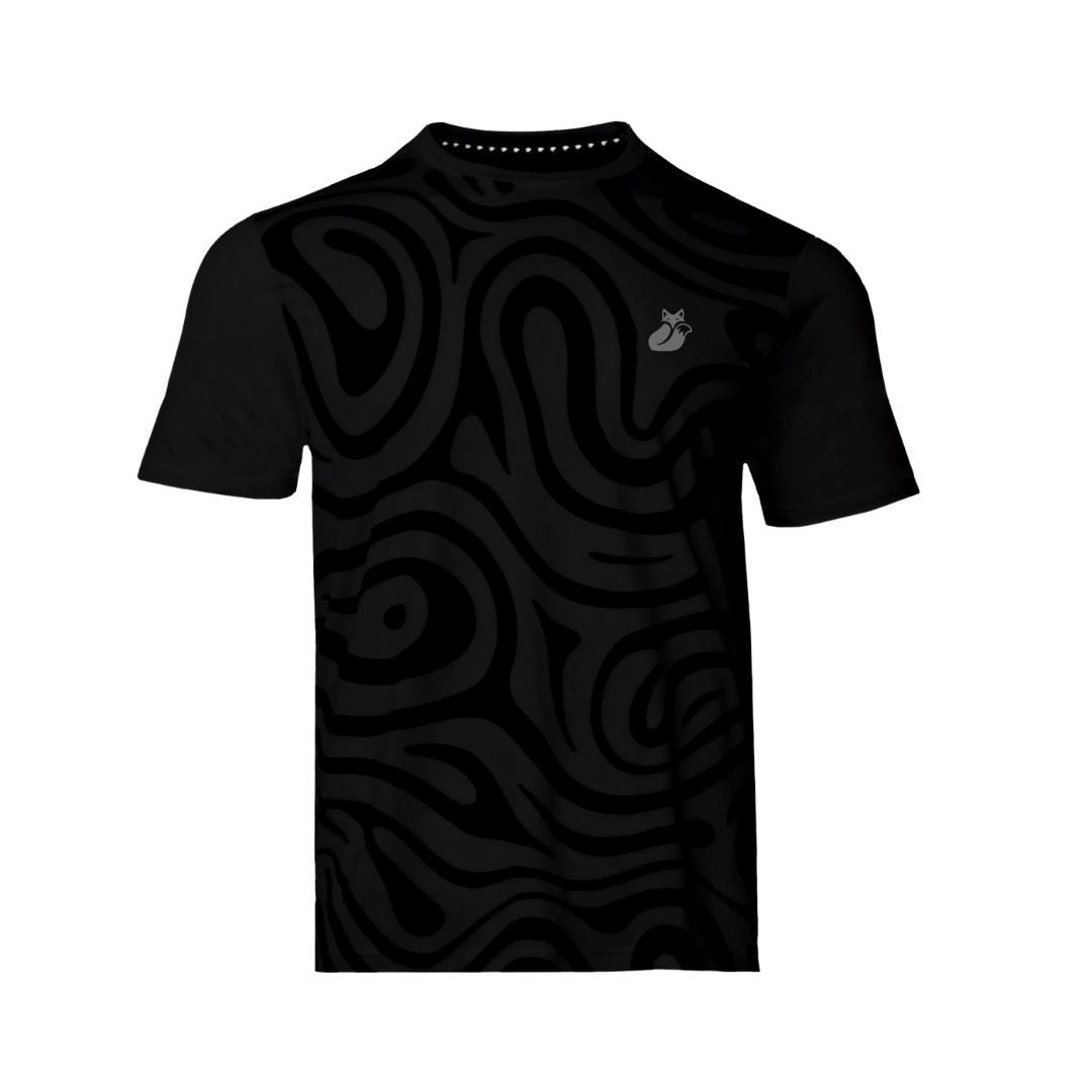 Polera Tilki Full Print Pro Lehinde Negra