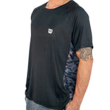 Polera Wilson Elasticada Negro/Gris