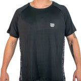 Polera Wilson Elasticada Negro/Gris