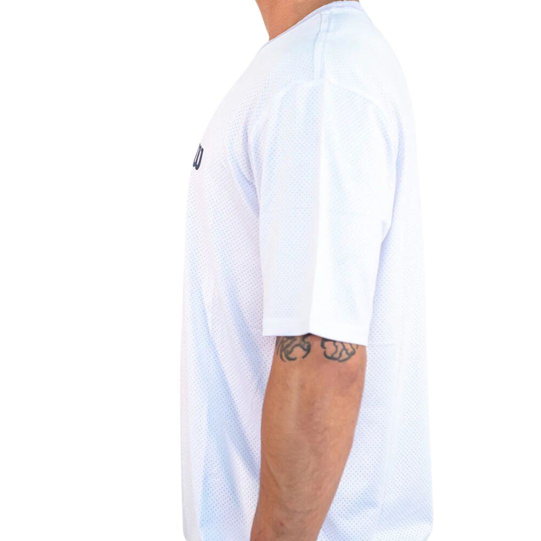 Polera Wilson Mesh Blanca