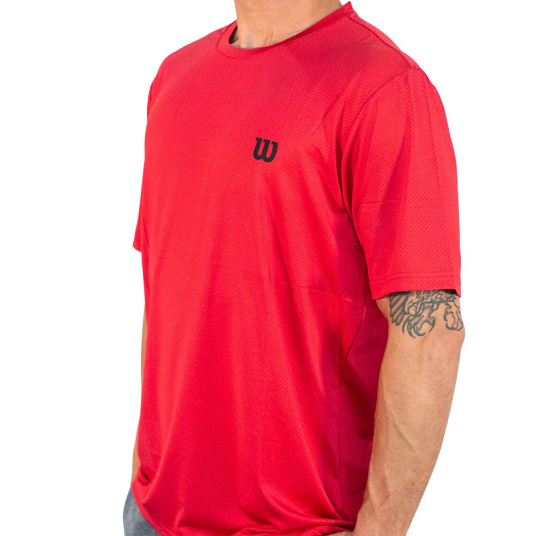 Polera Wilson Mesh Roja