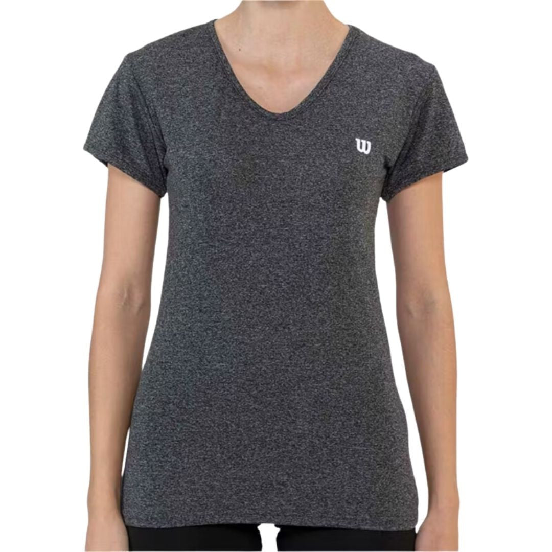Polera Wilson Mujer Jaspeada Ploma
