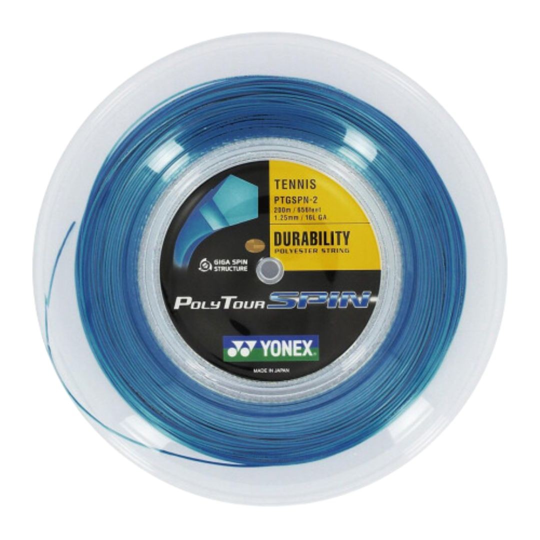 Rollo Cuerda Yonex PolyTour Spin Azul 1.25