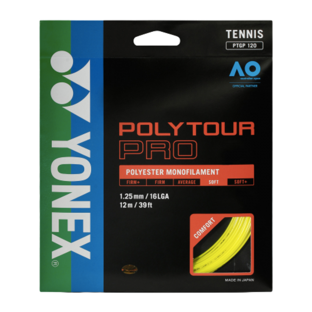 Sachet de Cuerdas Yonex PolyTour Pro Amarillo 1.25