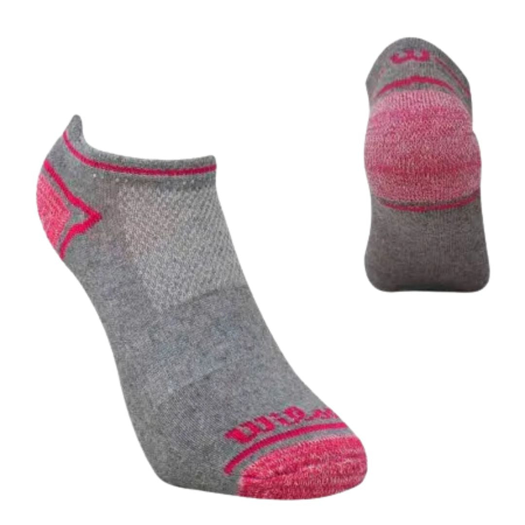 Tripack Calcetines Wilson Cortos Mujer Gris/Rosado